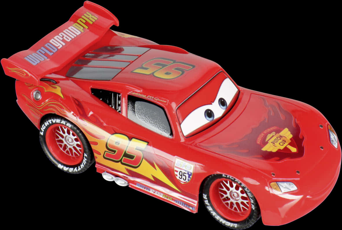 Lightning Mc Queen Toy Car PNG image