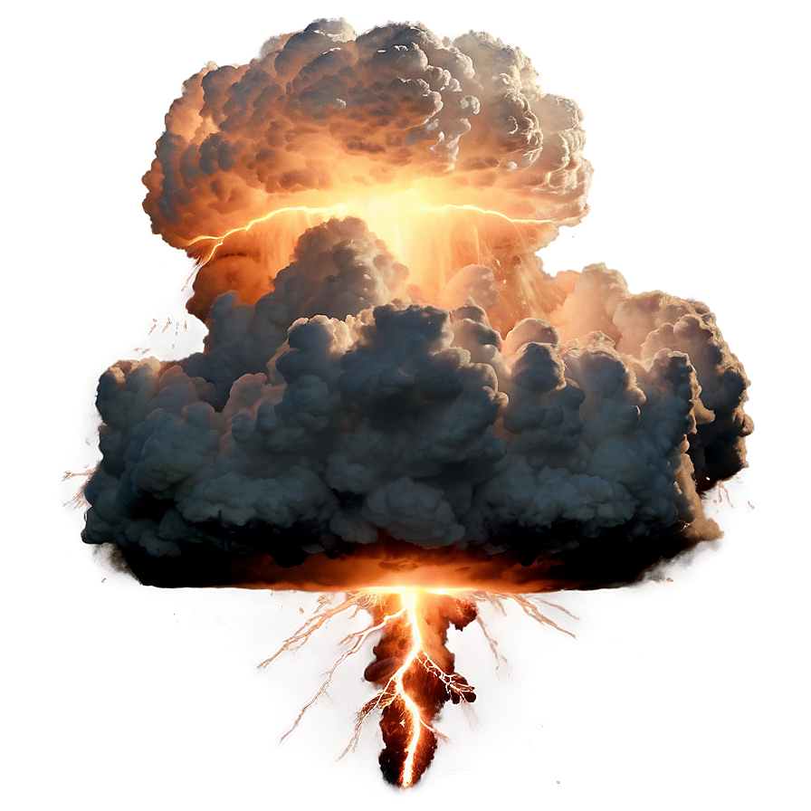 Lightning Strike Explosion Png Frw53 PNG image