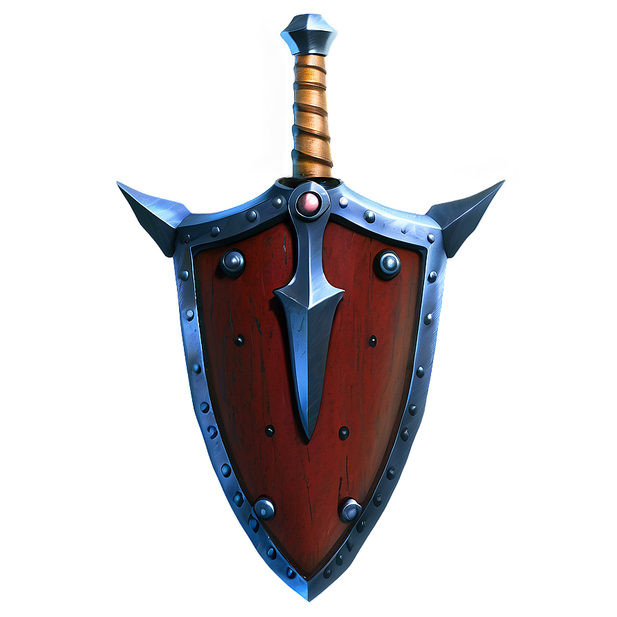 Lightning Sword And Shield Png Anf PNG image