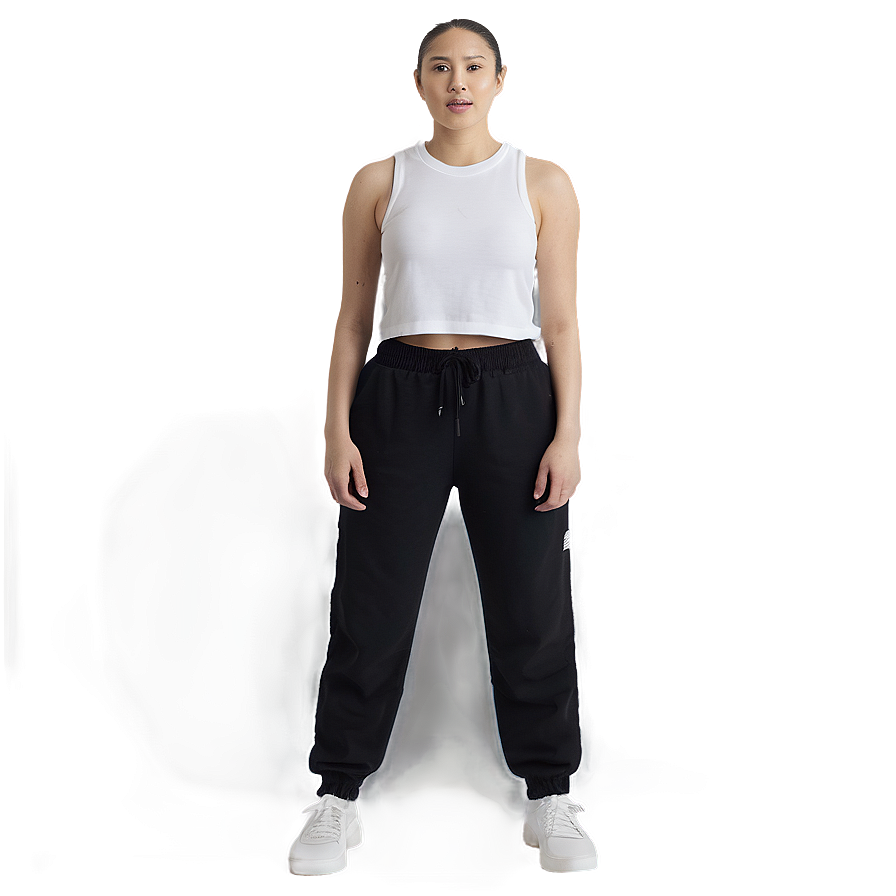 Lightweight Black Sweatpants Png Tsh PNG image