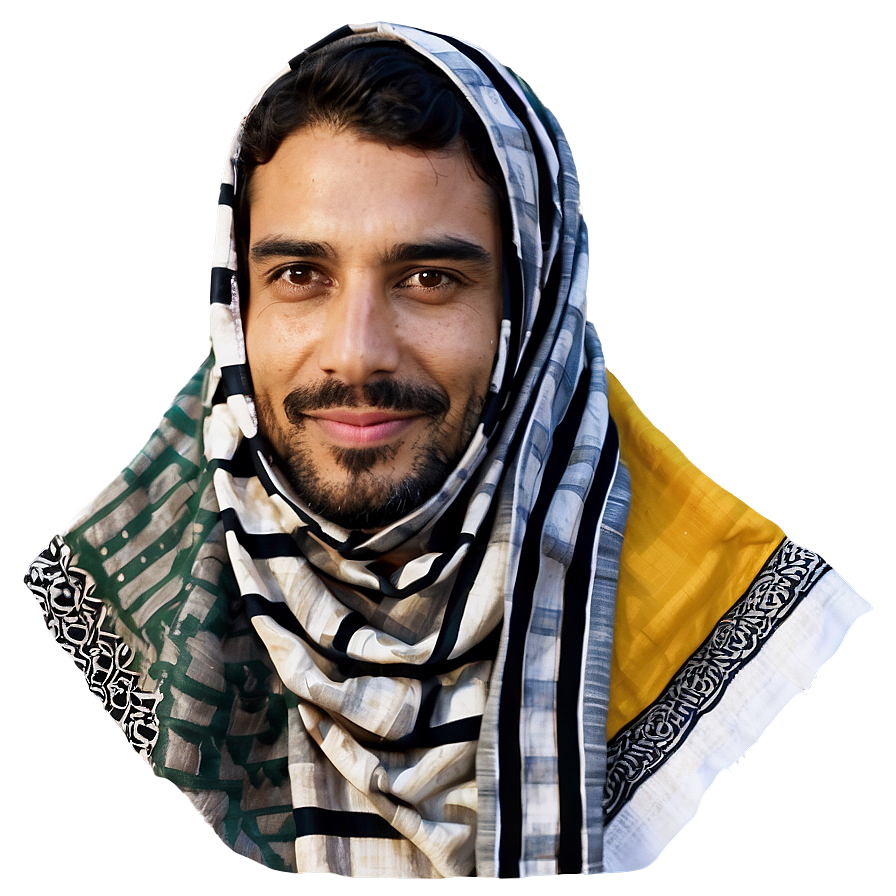 Lightweight Summer Keffiyeh Png Dxq80 PNG image