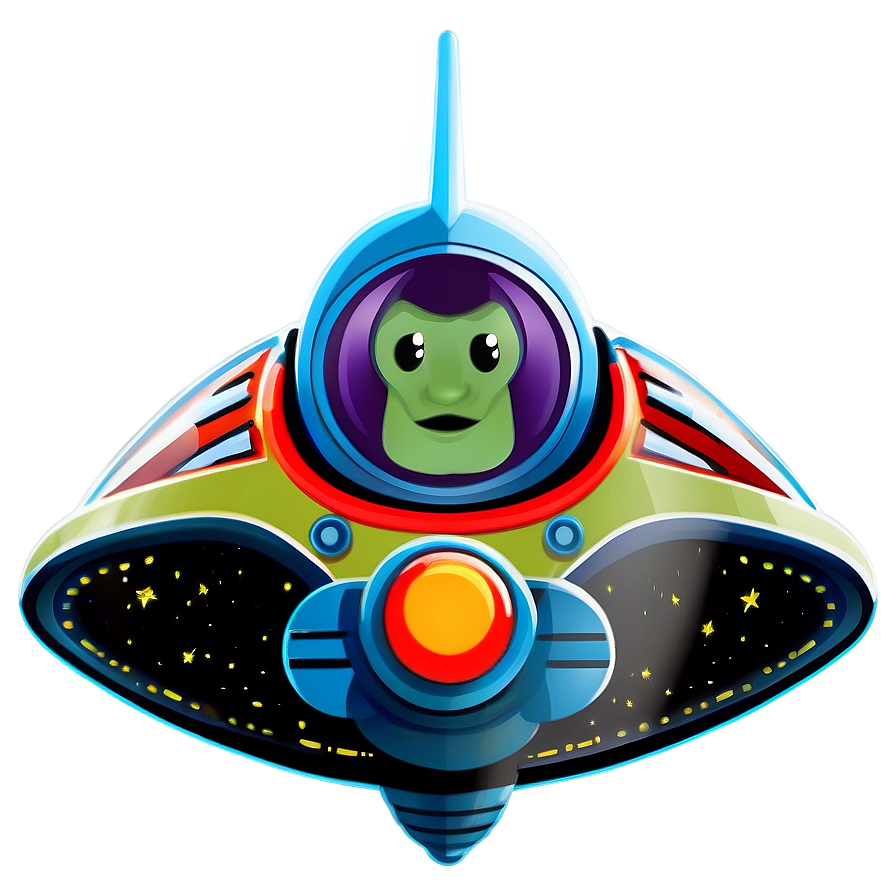 Lightyear Spaceship Illustration Png Obw PNG image