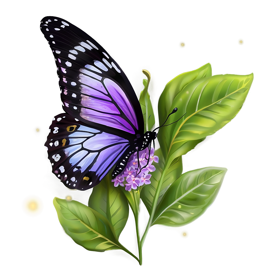 Lilac Butterfly Png 06122024 PNG image