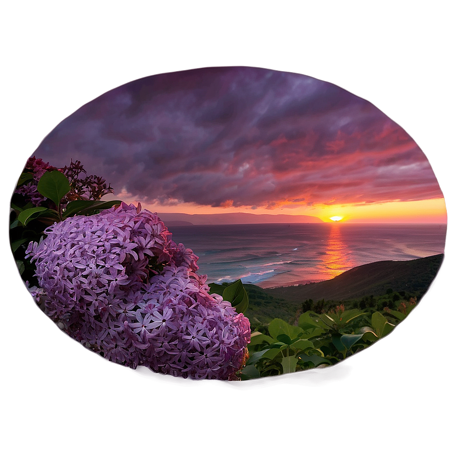 Lilac Sunset Png 06122024 PNG image