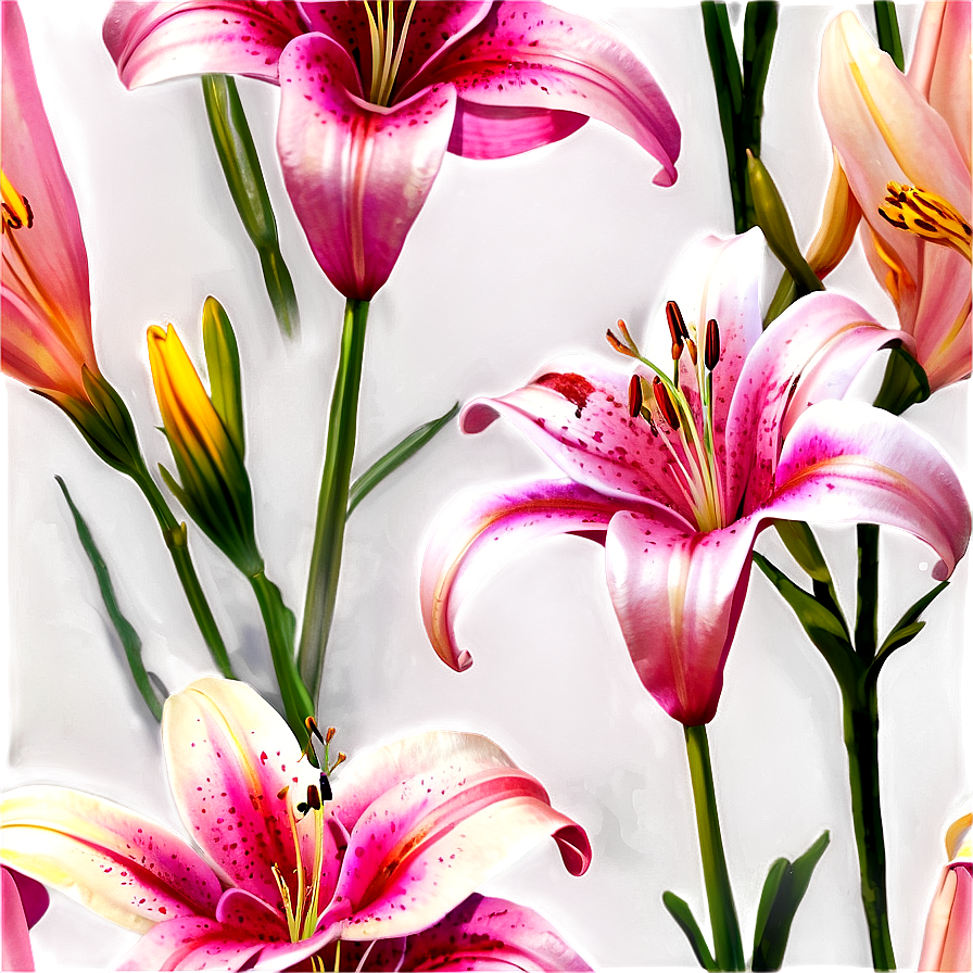 Lilies In Sunset Png 97 PNG image