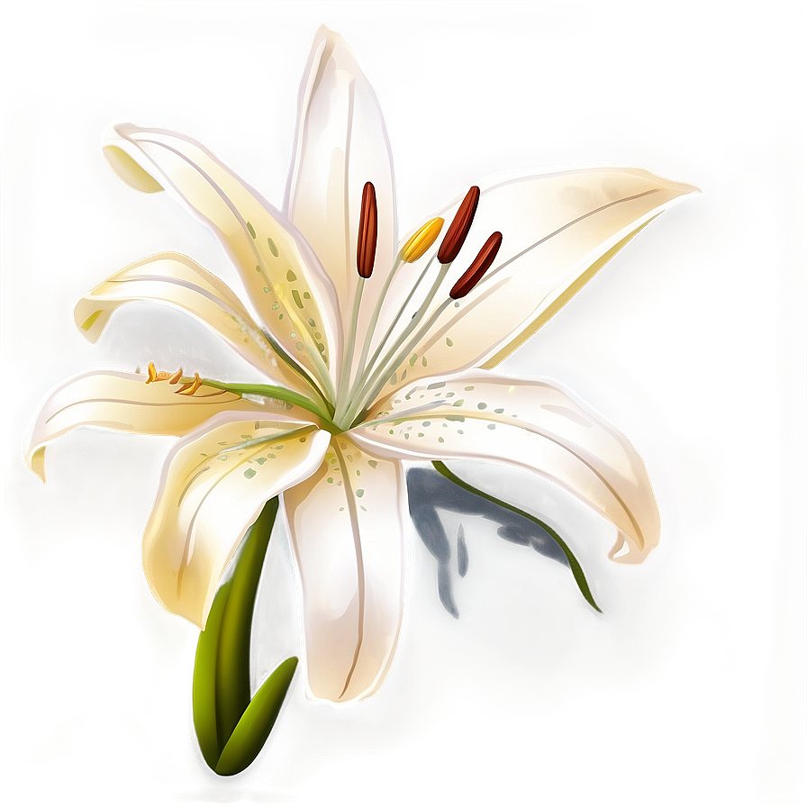 Lily Flower Drawing Png 06272024 PNG image