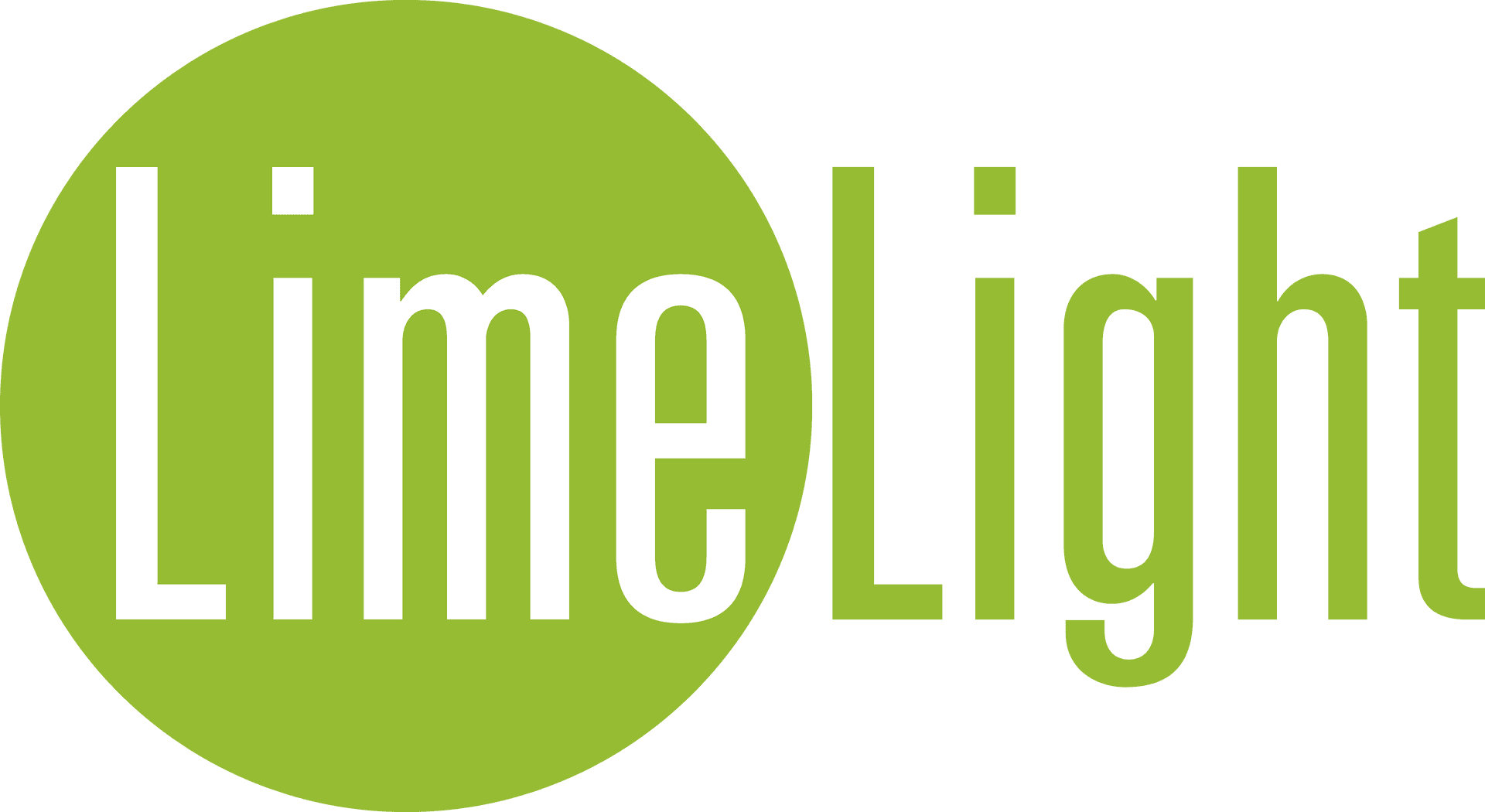 Lime Light Logo Greenand White PNG image