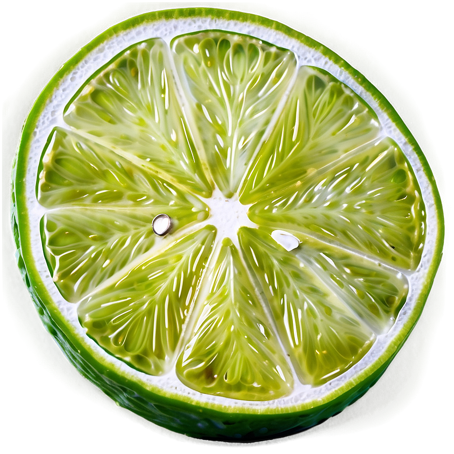 Lime Slice Closeup Png 06132024 PNG image