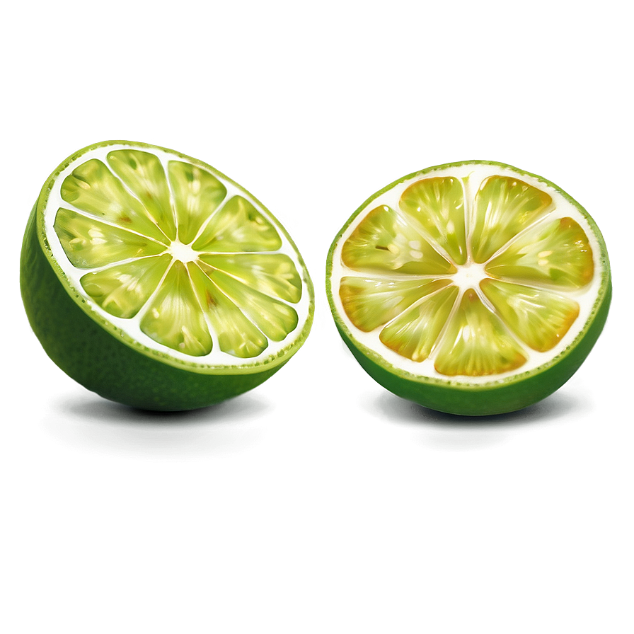 Lime Slice Cut Png Qyh PNG image