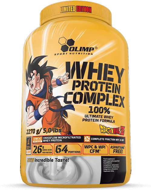 Limited Edition Dragonball Whey Protein Powder PNG image