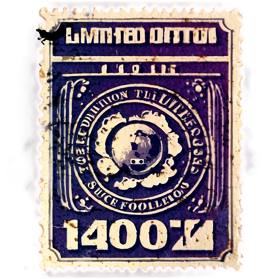 Limited Edition Vintage Stamp Png 37 PNG image