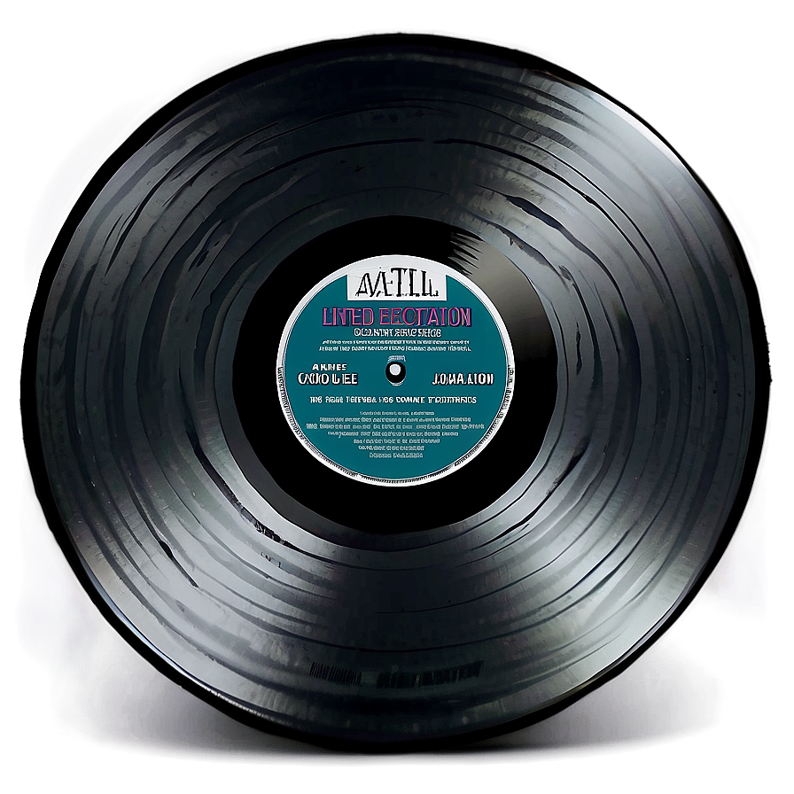 Limited Edition Vinyl Record Png 05242024 PNG image