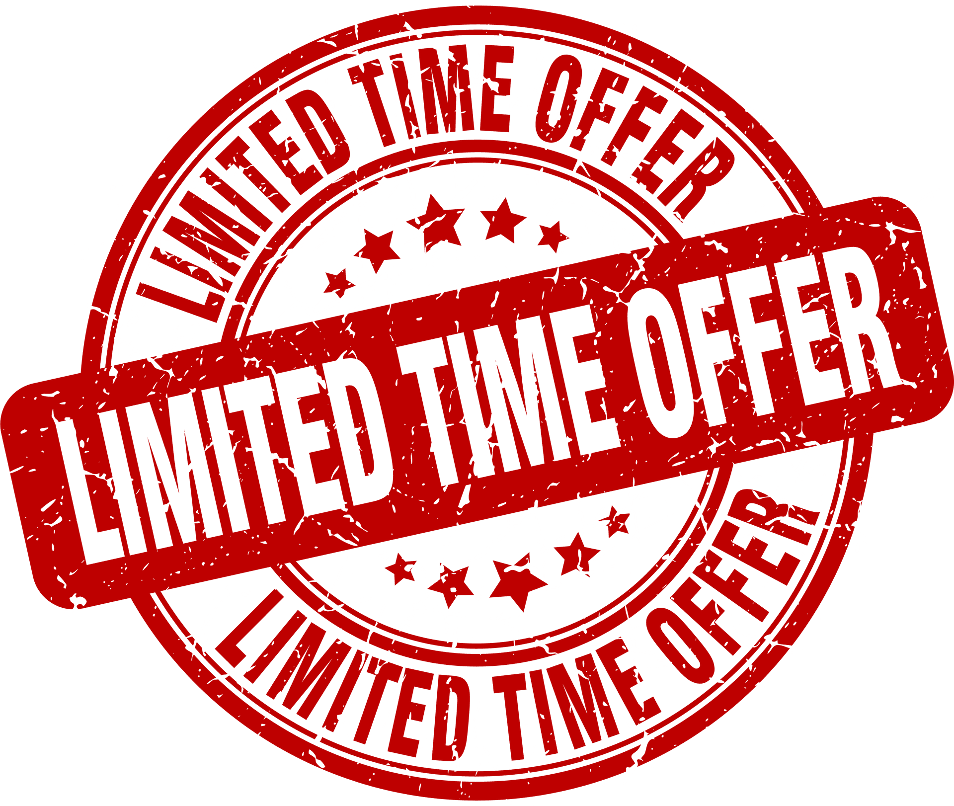 Limited Time Offer Stamp PNG image