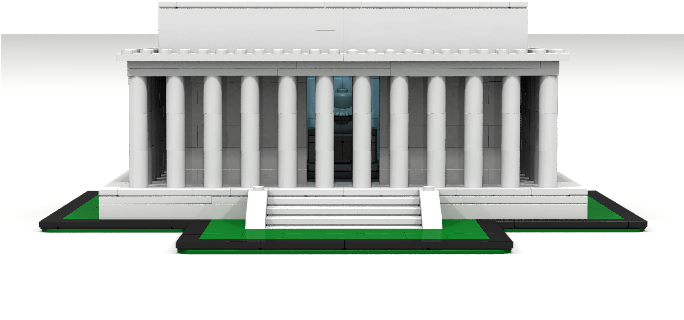 Lincoln Memorial Model PNG image