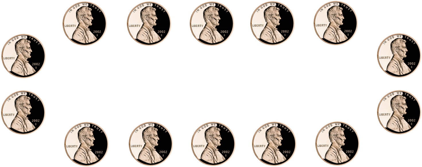 Lincoln Penny Array2002 PNG image