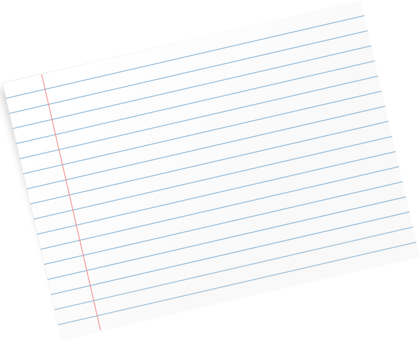 Lined Notebook Paper Clipart PNG image