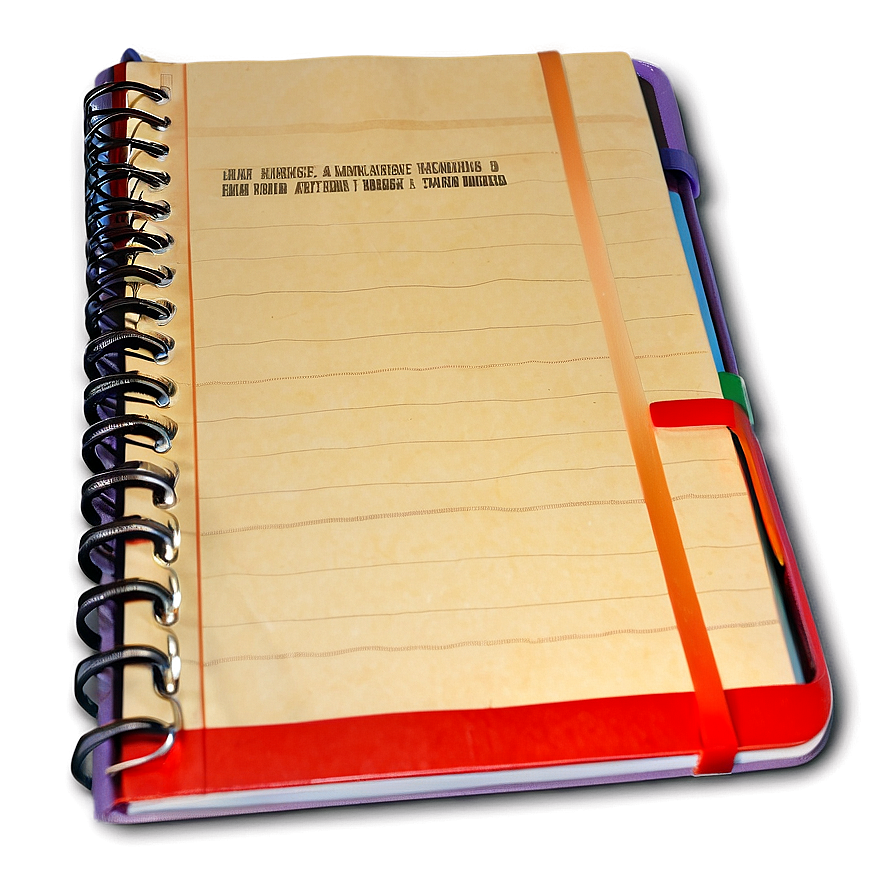 Lined Notebook Png 05252024 PNG image