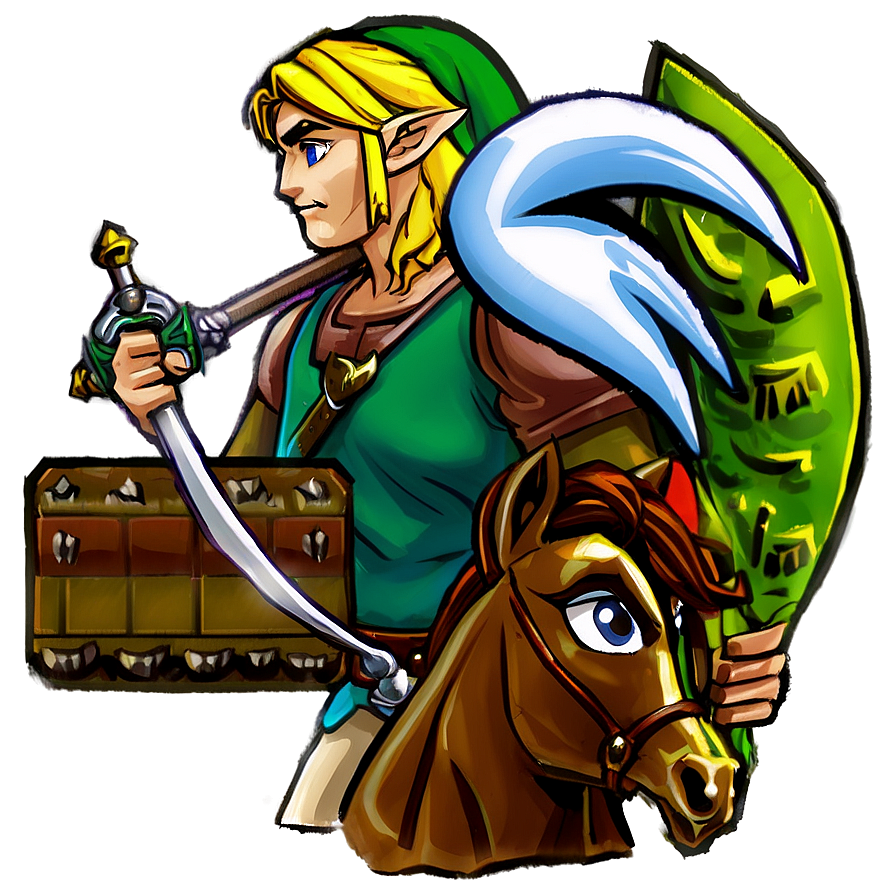 Link And Epona Png 05212024 PNG image