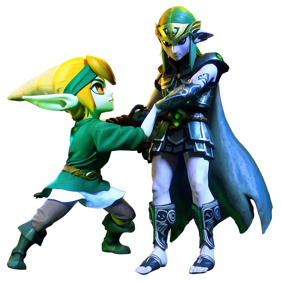 Link And Midna Png Ryt PNG image