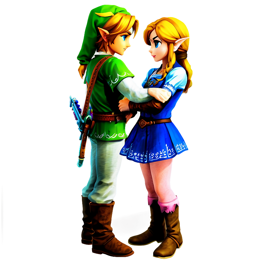 Link And Zelda Png Kko PNG image