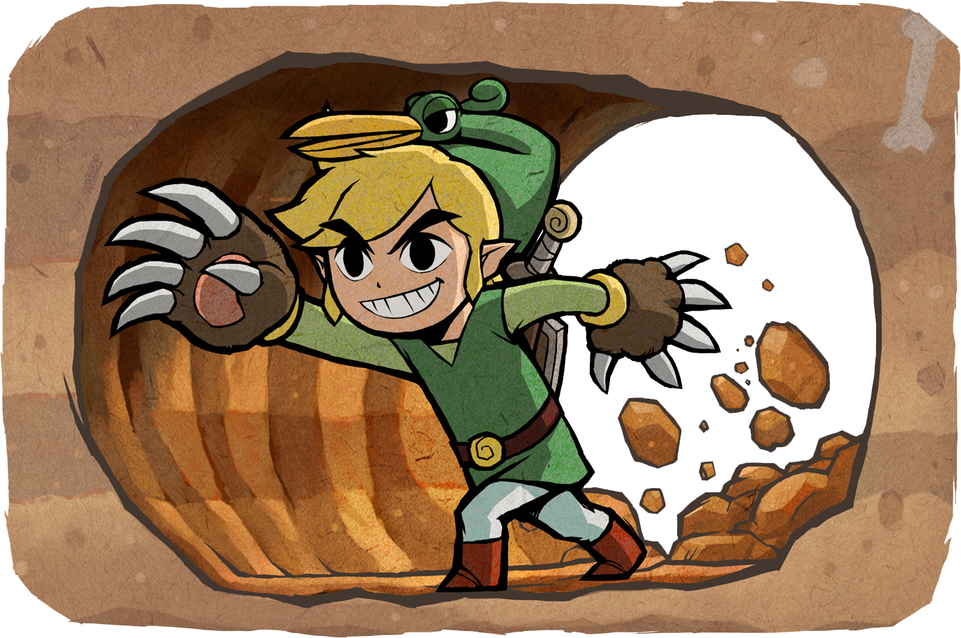 Link Digging Adventure Zelda PNG image