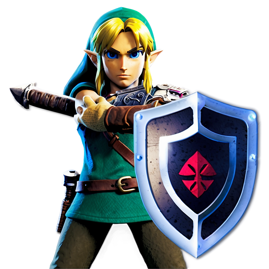 Link With Hookshot Png 05212024 PNG image