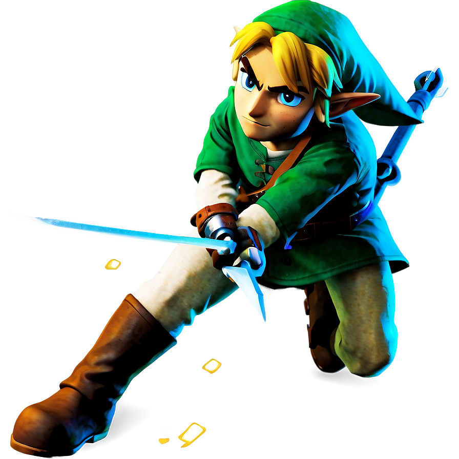 Link With Hookshot Png 73 PNG image