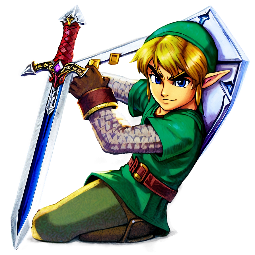 Link With Master Sword Png Vxv PNG image