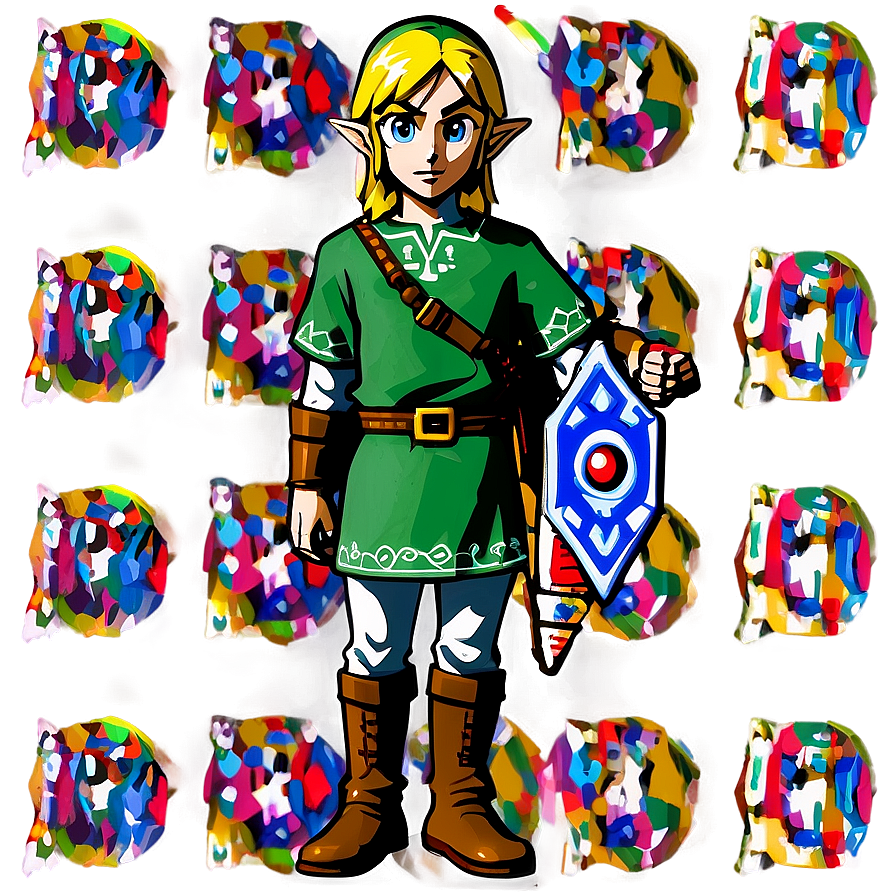 Link With Sheikah Slate Png 05212024 PNG image