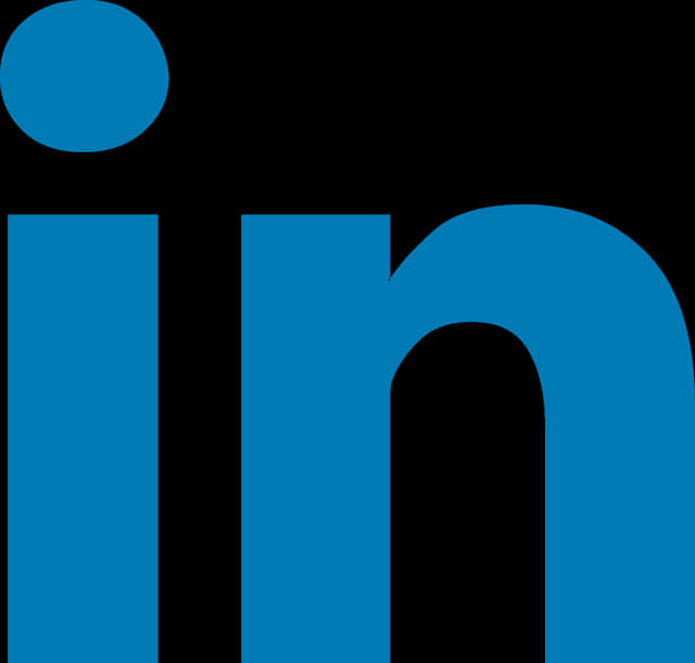 Linked In Logo Blue Background PNG image