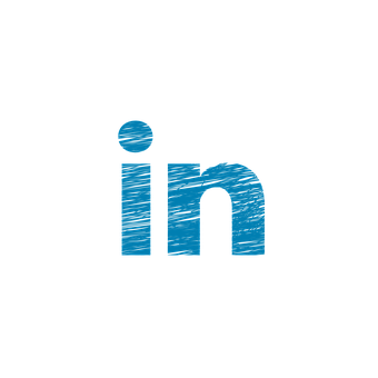 Linked In Logo Brushed Texture PNG image