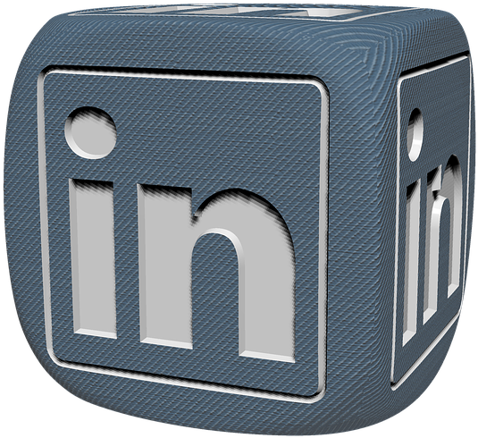 Linked In Logo Dice PNG image