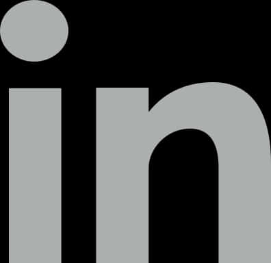 Linked In Logo Gray Scale PNG image
