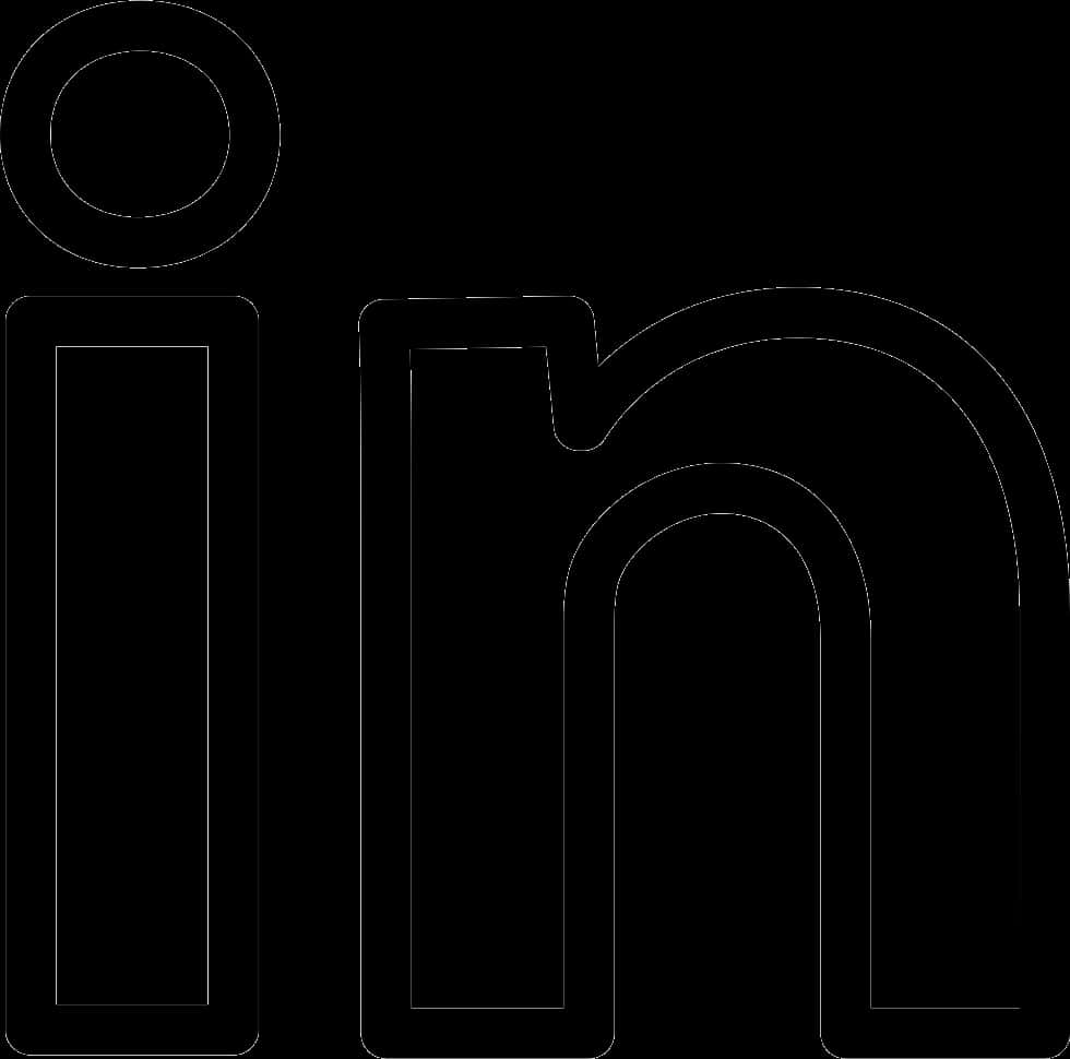 Linked In Logo Outline PNG image