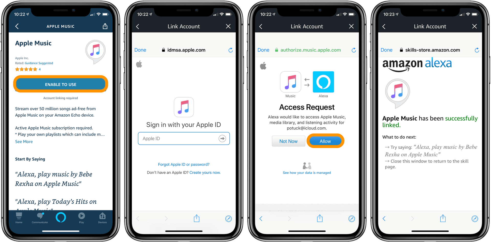 Linking Apple Musicto Amazon Alexa PNG image