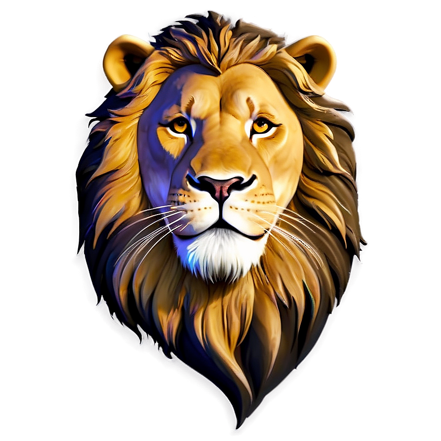 Lion Face Art Png 25 PNG image