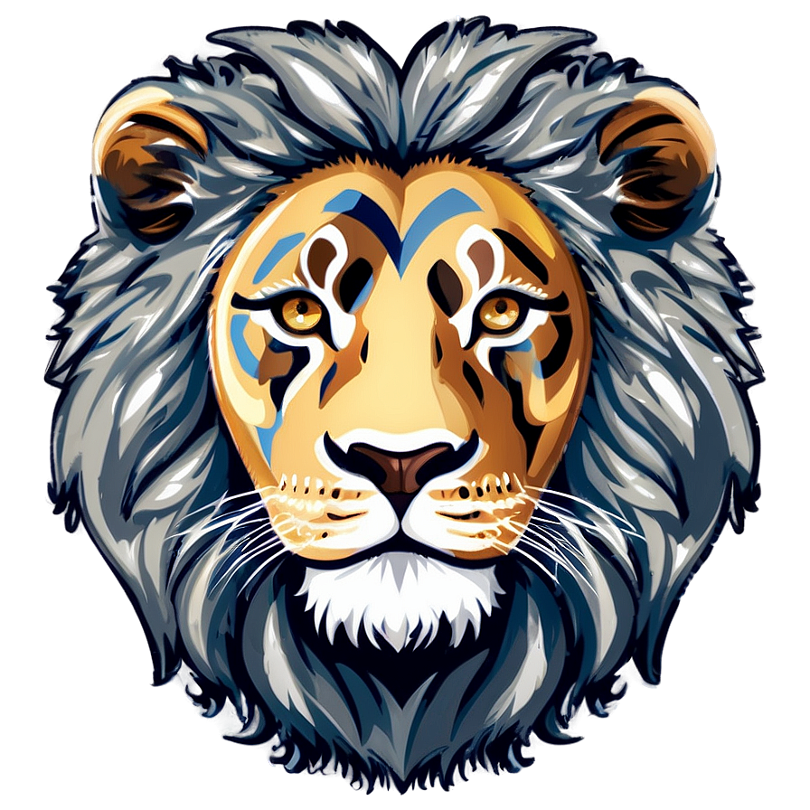 Lion Face Graphic Png 06122024 PNG image