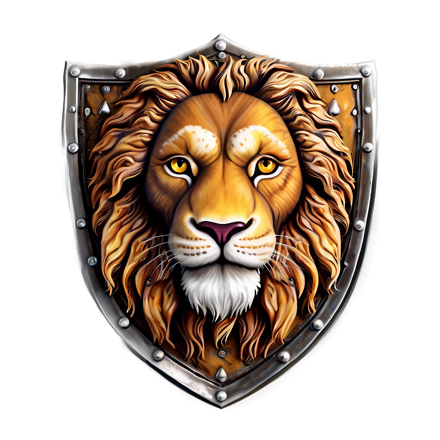 Lion Face On Shield Png 30 PNG image