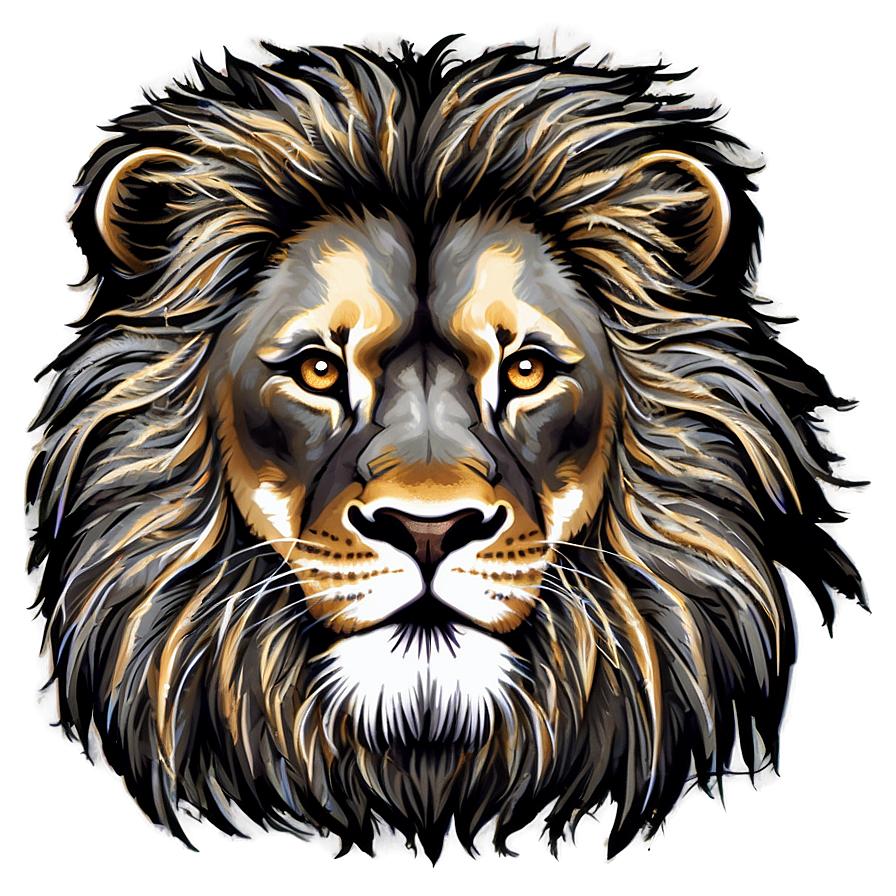 Lion Face Silhouette Png Srg PNG image