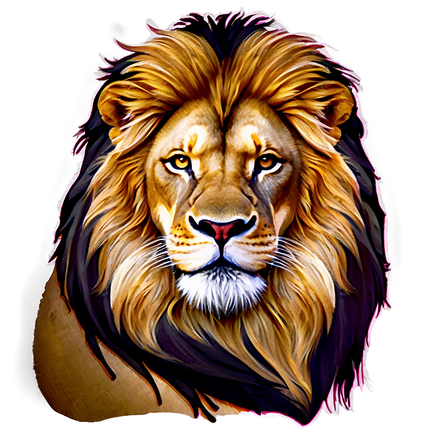 Lion Face With Crown Png 6 PNG image