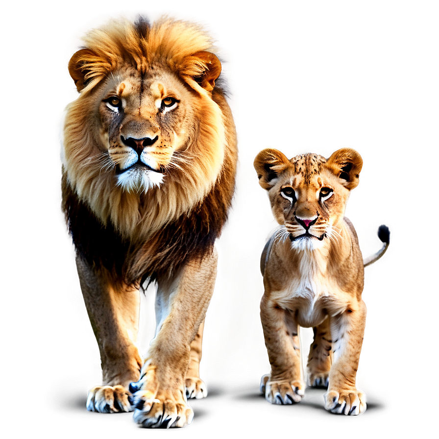 Lion Family Pride Png 05032024 PNG image