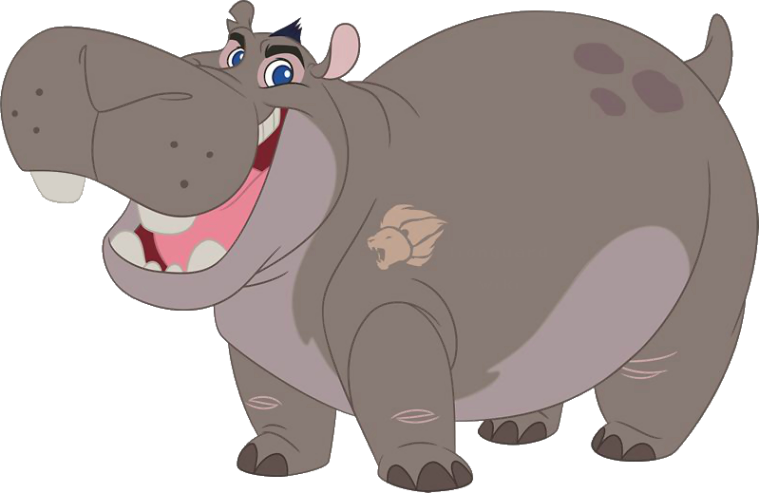 Lion Guard Beshte Smiling Hippo PNG image