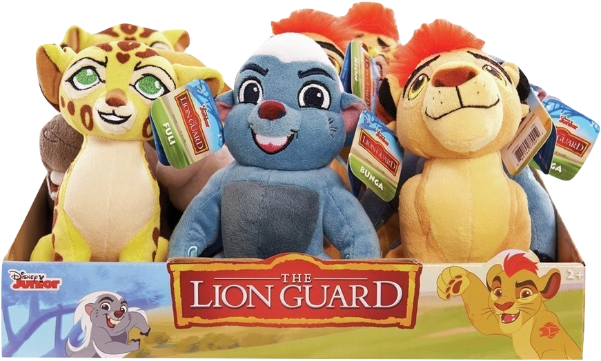 Lion Guard Plush Toys Display PNG image