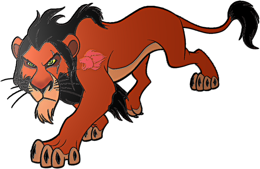 Lion Guard Scar Character Art PNG image