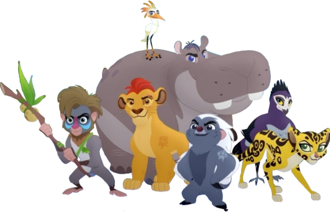 Lion Guard Team Pose PNG image