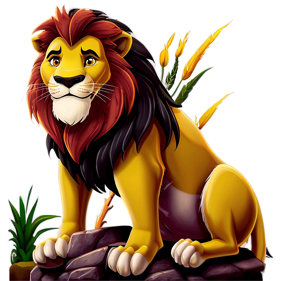 Lion King On Throne Png 79 PNG image