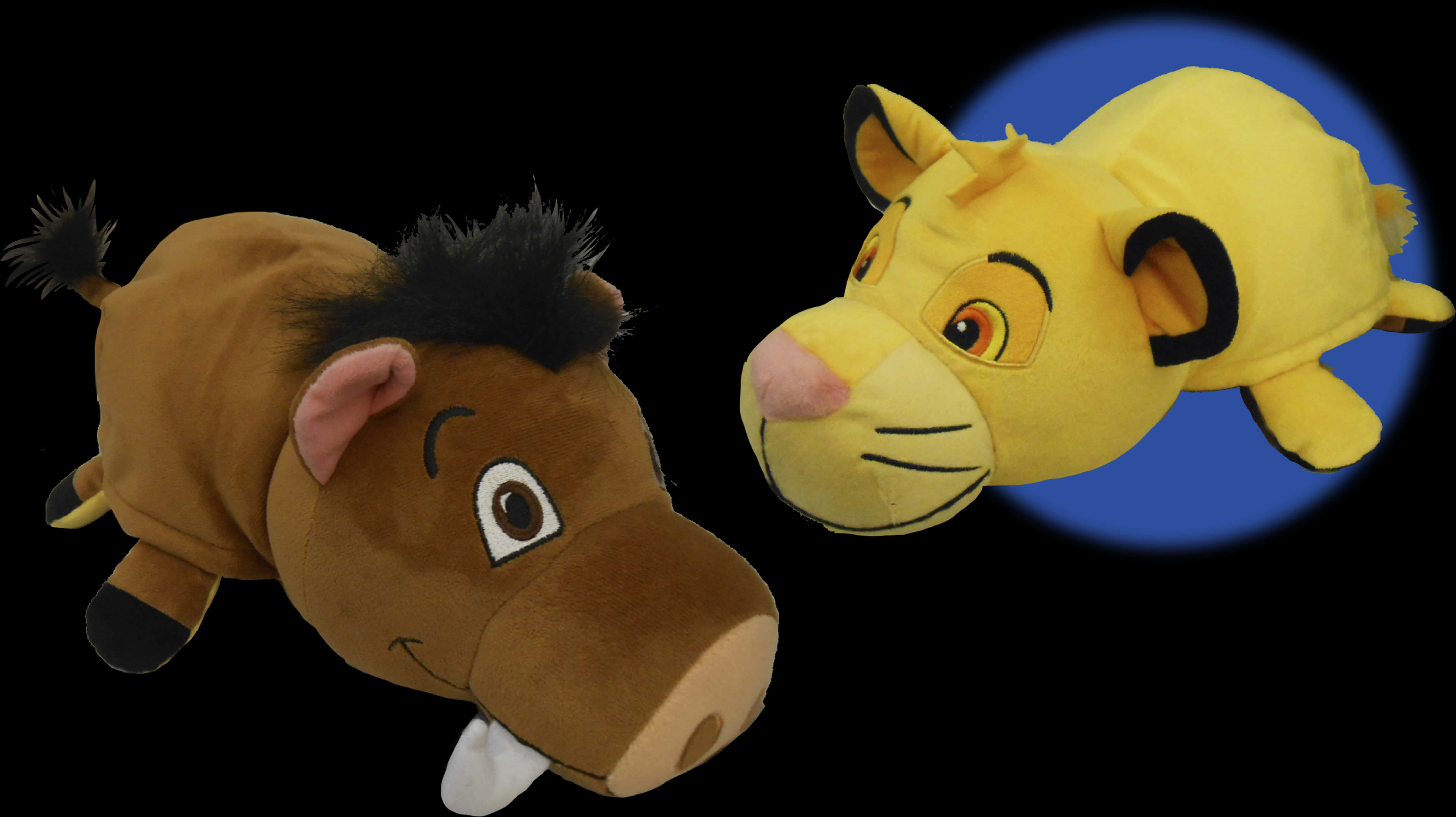 Lion King Plush Toys Simbaand Pumbaa PNG image