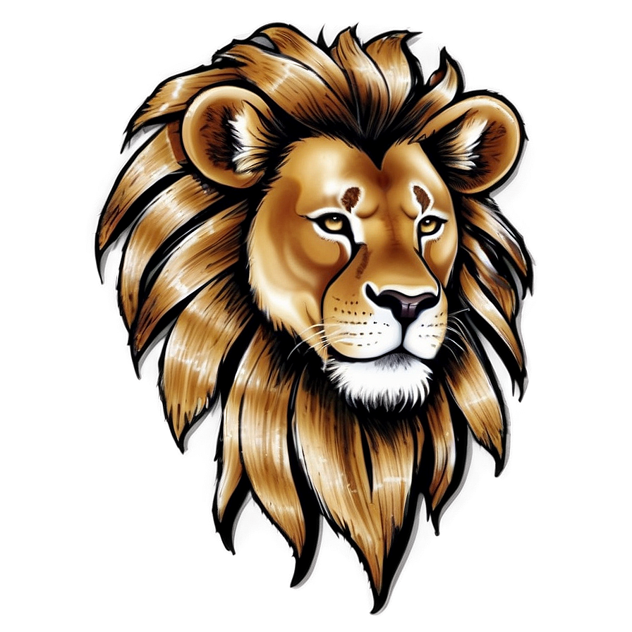 Lion Of Judah Tribal Tattoo Png 27 PNG image