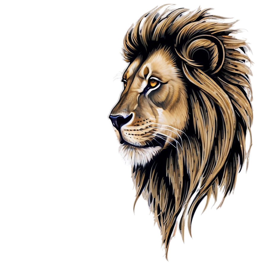 Lion Tattoo Png Etc PNG image