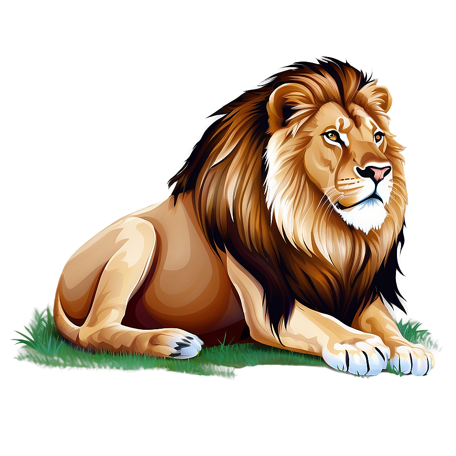 Lion Vector Illustration Png 5 PNG image